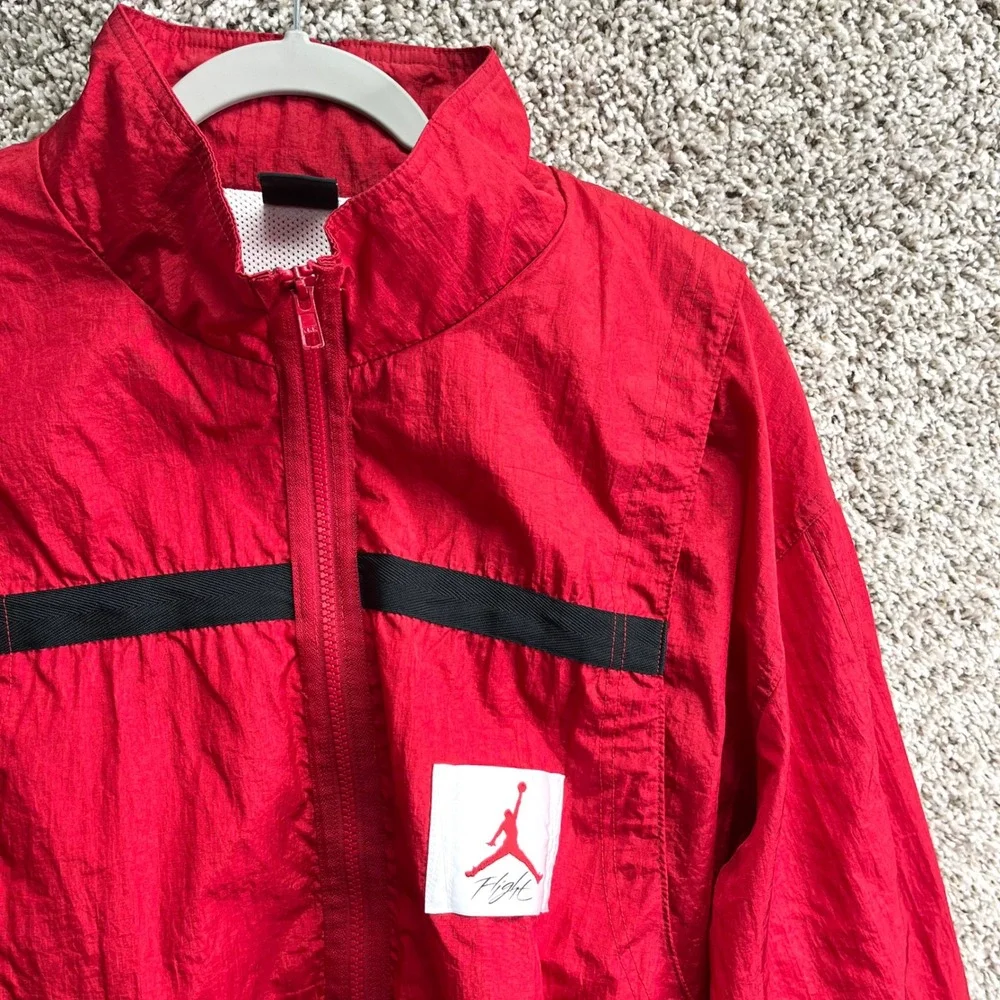Jordan Jacket Men's 3XL Red Wings of Flight Full Zip Nylon Windbreaker